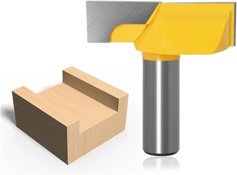 1/2" Inch 12mm 8mm Shank 2" Bottom Cleaning Router Bit (Mortising Bit, Spoil Board Surfacing, Slab Flattening Woodworking Mil(12.7X57mm) in Saudi Arabia