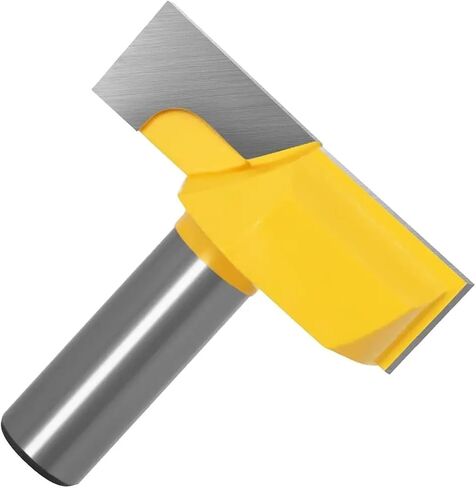 1/2" Inch 12mm 8mm Shank 2" Bottom Cleaning Router Bit (Mortising Bit, Spoil Board Surfacing, Slab Flattening Woodworking Mil(12.7X57mm) in Saudi Arabia