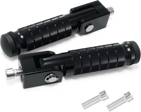 Motorcycle M8 Foot Pegs 90 Degree Foldable Bike Pegs CNC Anti-Skid Universal For Super73 Yamaha Honda Suzuki Aprilia Electric Car Motorbike Scooter Mini Bike Ebike Dirt Bike Go Kart (Purple, Type A) in Kuwait