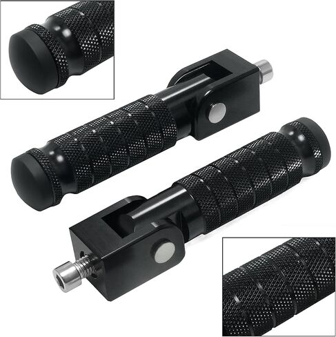 Motorcycle M8 Foot Pegs 90 Degree Foldable Bike Pegs CNC Anti-Skid Universal For Super73 Yamaha Honda Suzuki Aprilia Electric Car Motorbike Scooter Mini Bike Ebike Dirt Bike Go Kart (Purple, Type A) in Kuwait