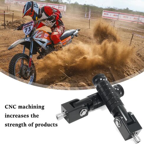 Motorcycle M8 Foot Pegs 90 Degree Foldable Bike Pegs CNC Anti-Skid Universal For Super73 Yamaha Honda Suzuki Aprilia Electric Car Motorbike Scooter Mini Bike Ebike Dirt Bike Go Kart (Purple, Type A) in Kuwait