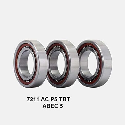 Angular Contact Bearings 7211 AC P5 TBT ABEC 5 CNC for Machine Tool Spindle Bearing Precision Angular Contact Ball Bearings Bearings in Saudi Arabia