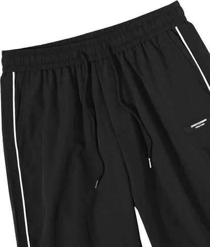 SOFIA'S CHOICE Men's Baggy Sweatpants Y2k Striped Star Embroidery Wide Leg Dance Pants with Pocket Streetwear in Saudi Arabia