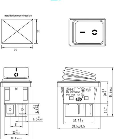 2pcs أسود DC 30A/36V ON/OFF BOAT ROCKER التبديل 4 دبابيس مع ضوء LED in Kuwait