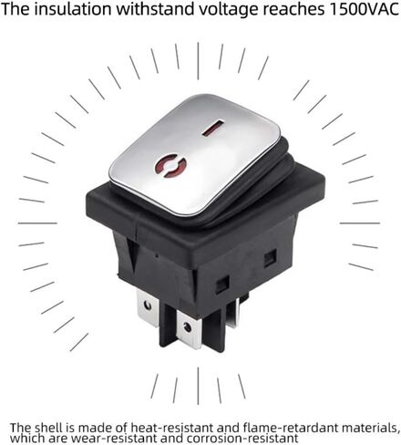 2pcs أسود DC 30A/36V ON/OFF BOAT ROCKER التبديل 4 دبابيس مع ضوء LED in Saudi Arabia