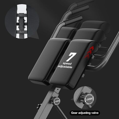 Roman Chair Hyperextension Bench,Back Extension Bench,Angle Height Adjustable Back Exercise Machine,Sit Up Fitness Abdominal Exercise,Back Gym Machine Bench for Women Men Full Body in Saudi Arabia