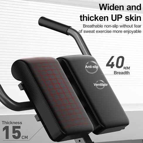 Roman Chair Hyperextension Bench,Back Extension Bench,Angle Height Adjustable Back Exercise Machine,Sit Up Fitness Abdominal Exercise,Back Gym Machine Bench for Women Men Full Body in Saudi Arabia