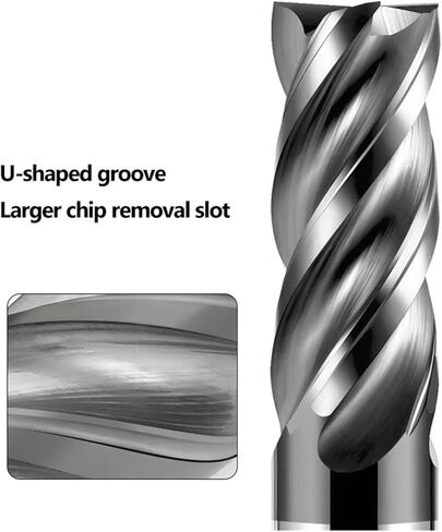 HRC72 Tungsten Steel Carbide End Mills 3 4 6 810 12 20 CNC Tools Milling Cutter for Stainless Steel 4 Flute Router Bits(HRC68,8x20x8Dx60) in Saudi Arabia