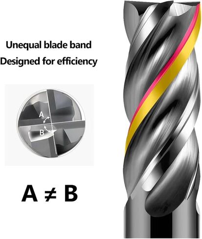 HRC72 Tungsten Steel Carbide End Mills 3 4 6 810 12 20 CNC Tools Milling Cutter for Stainless Steel 4 Flute Router Bits(HRC68,8x20x8Dx60) in Saudi Arabia