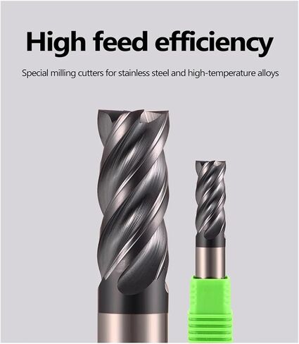 HRC72 Tungsten Steel Carbide End Mills 3 4 6 810 12 20 CNC Tools Milling Cutter for Stainless Steel 4 Flute Router Bits(HRC68,8x20x8Dx60) in Saudi Arabia