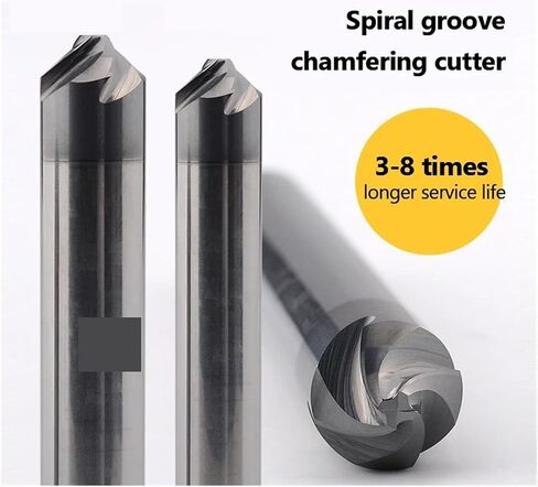 أداة شطب المعادن Tungsten الصلب للأخدود الحلزوني القاطع 90 ° 45 ° Deburring Chamfer Cutter internal Hole internal CNC Mach (16x90x3،10pcs) in Saudi Arabia