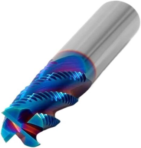 Roughing End Mill Solid HRC65 Carbide 4 Flutes Milling Cutter for Steel Iron Wood CNC Machining Metal Tool 3 6mm 7 8 10 12 18 20(10 PCS,16X45X16X100) in Saudi Arabia