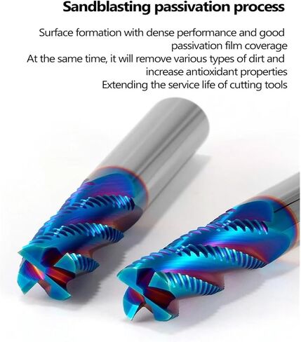 Roughing End Mill Solid HRC65 Carbide 4 Flutes Milling Cutter for Steel Iron Wood CNC Machining Metal Tool 3 6mm 7 8 10 12 18 20(10 PCS,16X45X16X100) in Saudi Arabia