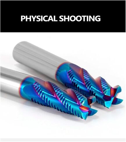 Roughing End Mill Solid HRC65 Carbide 4 Flutes Milling Cutter for Steel Iron Wood CNC Machining Metal Tool 3 6mm 7 8 10 12 18 20(10 PCS,16X45X16X100) in Saudi Arabia