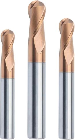 HRC45 55 65 2 Flute Ball End Mill Tungsten Carbide Cutter CNC TORUTER BET MLOON TOULD R0.5 6MM 8MM 10MM MELLING MILLING CUTTER (R10X20DX100L) in Saudi Arabia