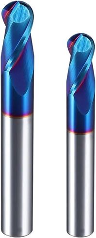 HRC45 55 65 2 Flute Ball End Mill Tungsten Carbide Cutter CNC TORUTER BET MLOON TOULD R0.5 6MM 8MM 10MM MELLING MILLING CUTTER (R10X20DX100L) in Saudi Arabia