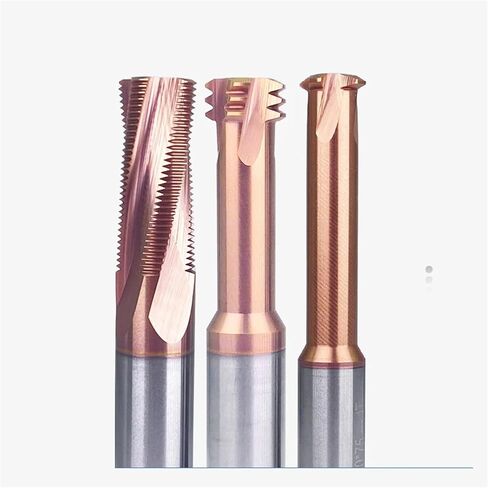 1 Tooth 3 Tooth Full Tooth Thread Milling Cutter Tungsten Carbide Steel CNC M1.2 M1.6 M2 M2.5 M3 M4 M5 M6 M8 M10 M12 for Steel(M8X1.25X8X75 1F) in Saudi Arabia