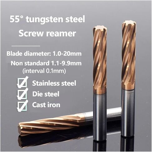 Tungsten Steel Reamer Straight Groove Reamer 2 3 4 5 6 7 8-20mm H7 الصلب الصلب CNC أداة قطع كربيد المعادن Reamer (5.4x30x60 H7) in Saudi Arabia