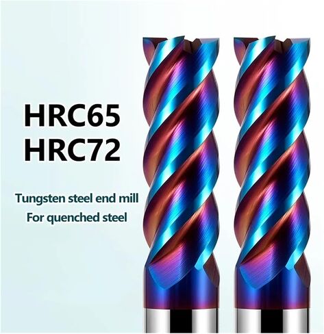 Carbide End Mill 4flute Tungsten Steel 1 3 6mm 8 10 20 for Stains Steel Titanium Wood CNC BET BET TORTERS (5pcs ، 6x25x6x75 HRC72) in Saudi Arabia