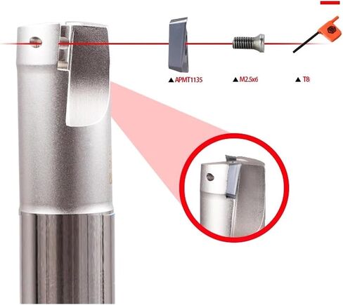 BAP300R 10 12 16 20mm Carbide Insert Mlamped Milling Cutting الكتف الزاوية اليمنى دقة Cutter Mill APMT1135 حامل أيضًا (APMT113504 MP7330) in Saudi Arabia