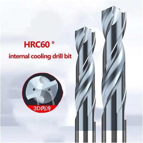مثقاب كربيد HRC60 مع تبريد داخلي داخلي من خلال ثقب سائل التبريد الموازي Shank 3.1 45 6 789 12 مم أداة CNC المغلفة (7.9x41x79lxd8) in Saudi Arabia