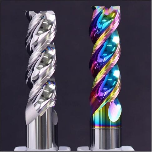 Flute Carbide Milling Cutter HRC55 3 Flute Tungsten End Mill CNC Tool 1-20 for Aluminum Fiberglass Acrylic Wood Copper Plasti(Coating,20X45X100) in Saudi Arabia