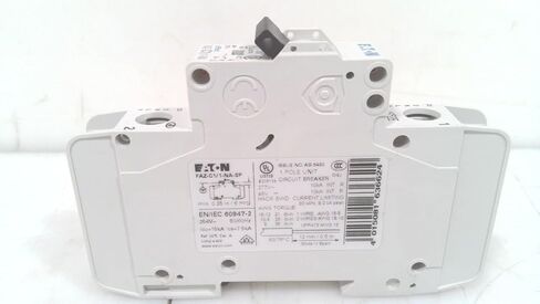 Eaton FAZ-C1/1-NA-SP 1A, 1P, 277/480VAC, 48VDC, 10 kAIC, C-Curve, UL489 in Saudi Arabia