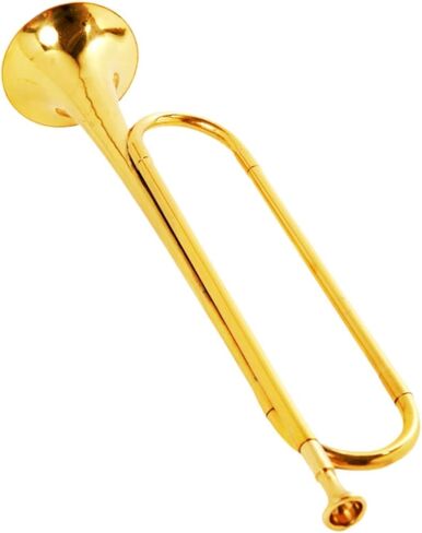 Bugle Trumpet Mini Brass Instrument Portable Music Instrument C Key Trumpet Marching Bugle for Students Orchestra Kids Adults in Saudi Arabia