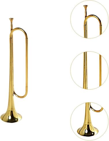 Bugle Trumpet Mini Brass Instrument Portable Music Instrument C Key Trumpet Marching Bugle for Students Orchestra Kids Adults in Saudi Arabia