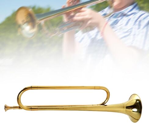 Bugle Trumpet Mini Brass Instrument Portable Music Instrument C Key Trumpet Marching Bugle for Students Orchestra Kids Adults in Saudi Arabia