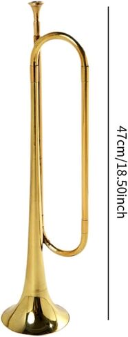 Bugle Trumpet Mini Brass Instrument Portable Music Instrument C Key Trumpet Marching Bugle for Students Orchestra Kids Adults in Saudi Arabia