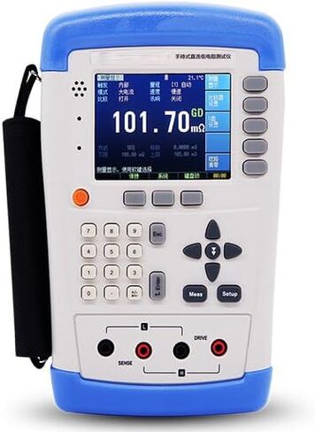 DC MillioHM Meter Digital DC Milliohm Meter Tester مع نطاق قياس 10μΩ ～ 200KΩ الدقة 0.1 ٪ السرعة 3 مرات/S بناء واجهة MINI-USB ABS/PER/SEQ in Saudi Arabia