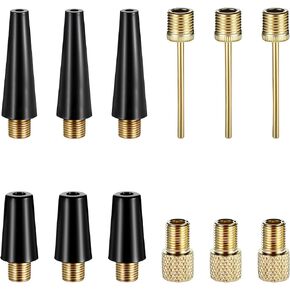 12 Pcs Ball Pump Needles Replacement Kit, Ball Needles for Air Pump Accessories Nozzle Inflator Needle Adapter for Football Basketball Volleyball Swim Ring Balloon Bike in Saudi Arabia