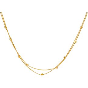 Buyongwant Minimalist Necklace Collar Chain Irregular Daily Versatile Fashion Jewelry Women Girl Silver in Kuwait
