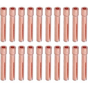 20Pcs TIG Collet 1.6mm Orifice Tungsten Electrode for QQ150 Welding Torch Accessories WP9F Ideal for Argon Arc Welding with Durable Copper Material and Smooth Surface in Saudi Arabia