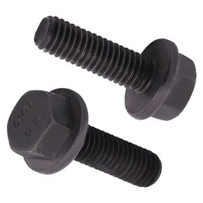 M8-1.25 x 30mm (15 pcs) Flanged Hex Bolt Screws Black Oxide Finish, 10.9 Grade Alloy Steel, Large Flange Washer Head Bolt, DIN6921/GB5789, Full Thread in Saudi Arabia