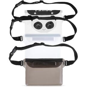 Waterproof Waist Pouch, 3 Pcs Waterproof Belt Bags for Swimming, Water Proof Fanny Pack with Adjustable Waist Strap & Screen Touch Sensitive for Swimming Boating Beach (3 Colors) in Saudi Arabia
