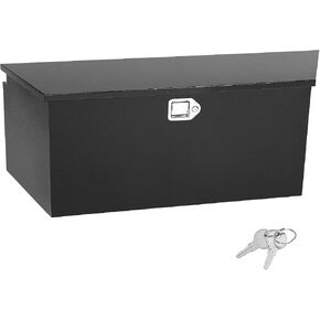 35 Inch Trailer Tongue Box, Heavy Duty Aluminum Box Tool Chest Storage for Truck Bed Pickup RV with Lock and Keys-35 x 12 x 12 inch,Black in Saudi Arabia