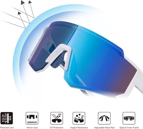 Cycling Glasses, UV400 Protection Sports Sunglasses Eyewear Baseball Running Fishing for Men Women Youth in Saudi Arabia