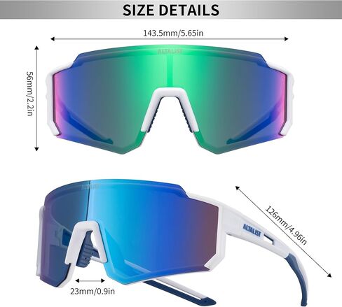 Cycling Glasses, UV400 Protection Sports Sunglasses Eyewear Baseball Running Fishing for Men Women Youth in Saudi Arabia
