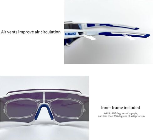 Cycling Glasses, UV400 Protection Sports Sunglasses Eyewear Baseball Running Fishing for Men Women Youth in Saudi Arabia