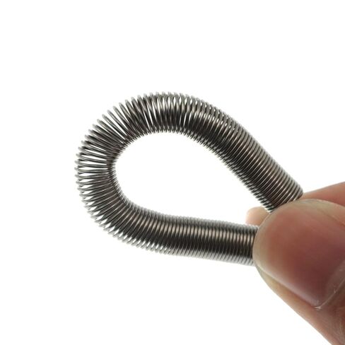 Maxmoral 6pcs Spring مع مقطع توتر من الفولاذ المقاوم للصدأ ربيع مع مشبك شنشي هامستر شارب يثبت الربيع لتثبيت أنبوب شارب صغير تغذية حيوانات صغيرة in Saudi Arabia