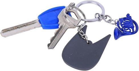 French Horn Keychain Bag Charm Mini Key Ring Pendant Jewelry Blue in Saudi Arabia