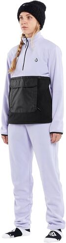 Volcom للسيدات القياسية الصوفية القطبية 1/2 zip التزلج على الجليد التزلج على الجليد ، الأسود S4 in Saudi Arabia