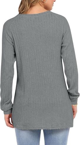 سترات طويلة الوزن للنساء للنساء غير الرسمي طويل الأكمام من البلوزات. in Kuwait