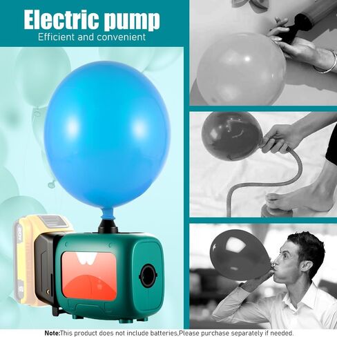 Cordless Balloon Pump Electric Compatible with Dewalt Battery for All Balloons, 5 in 1 Balloon Pump Outdoor for Inflating/Deflating Balloons, Air Beds Yoga Balls & Party Decoration (No Battery) in Saudi Arabia