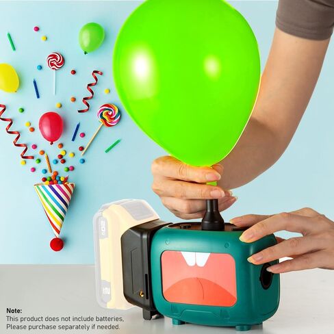 Cordless Balloon Pump Electric Compatible with Dewalt Battery for All Balloons, 5 in 1 Balloon Pump Outdoor for Inflating/Deflating Balloons, Air Beds Yoga Balls & Party Decoration (No Battery) in Saudi Arabia