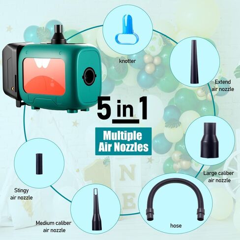 Cordless Balloon Pump Electric Compatible with Dewalt Battery for All Balloons, 5 in 1 Balloon Pump Outdoor for Inflating/Deflating Balloons, Air Beds Yoga Balls & Party Decoration (No Battery) in Saudi Arabia