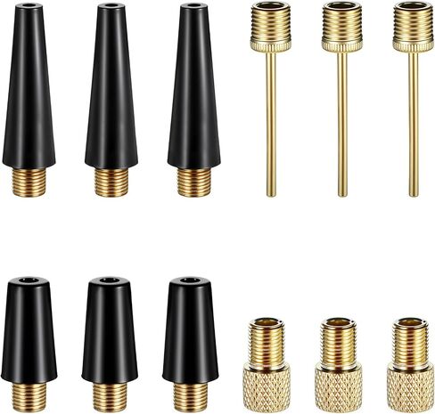 12 PCS BALL PUMP EDERLES ATTERLES ، إبر الكرة لمضخة الهواء محول إبرة مُحول لفوهة مُحول لكرة القدم لكرة السلة لكرة السلة. in Saudi Arabia