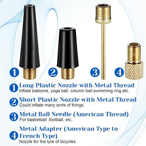 12 PCS BALL PUMP EDERLES ATTERLES ، إبر الكرة لمضخة الهواء محول إبرة مُحول لفوهة مُحول لكرة القدم لكرة السلة لكرة السلة. in Saudi Arabia